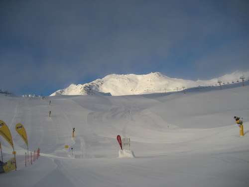 Sölden Winter Winter Sports Snowboard Ski Mountain