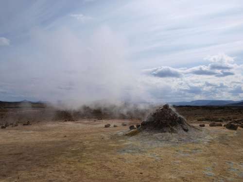 Sources Of Hot Thermal Springs Geothermal Iceland