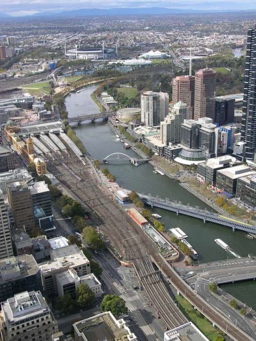 Southbank Melbourne Victoria Australia River City