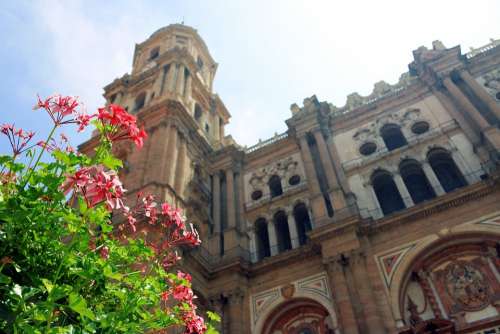 Spain Malaga Historic Cathedral Andalusia Europe