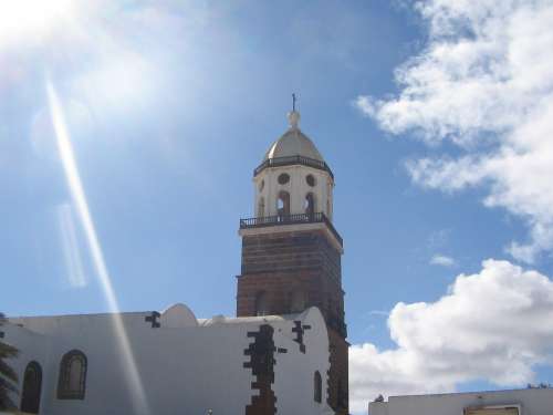 Spain Lanzarote Church Places Of Interest Building