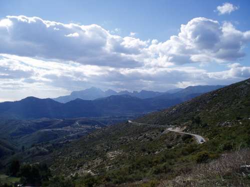 Spanish Mountain Road Mountain Road View Vista