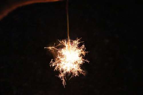 Sparkler Fireworks Light Fire Spark