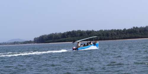 Speed Boat Sea Indian Ocean India