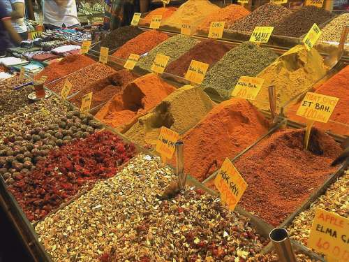 Spices Food Kitchen Market Istanbul Dealer Curry