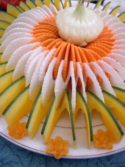 Spiral Vegetable Food Decoration Pumpkin Carrot
