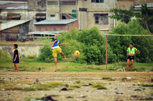 Sport Children Sports Football Fun Soccer Playing