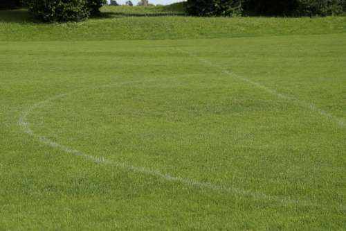 Sports Ground Football Pitch Grass Green Lines
