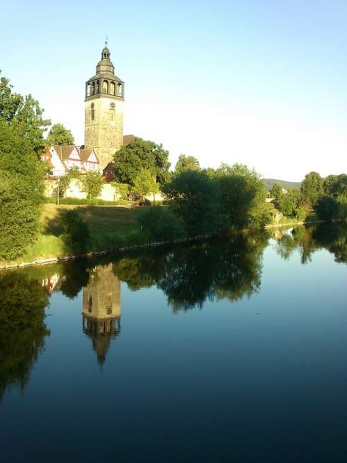 St Crucis Church Church River Bad Sooden-Allendorf
