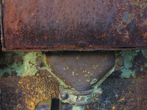 Rust Decay Elektrik Ailing Brown Turquoise