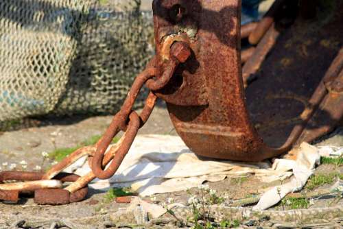 Rust Anchor Anchor Chain Port Metal