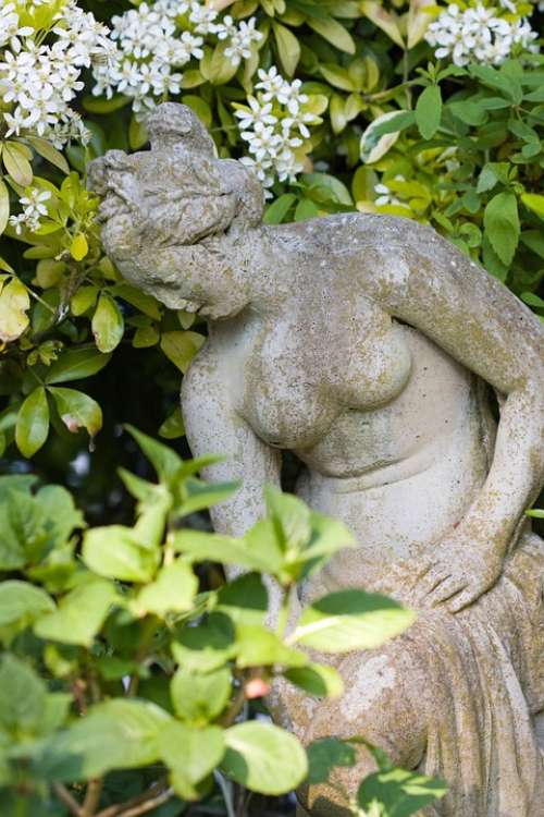 State Woman Lady Garden Garden Statue Female Girl