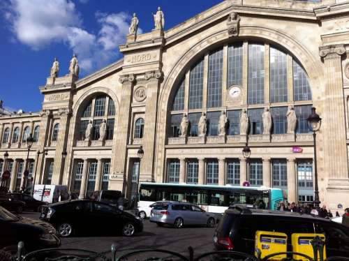 Station Train Gare Du Nord Platform Nord Paris