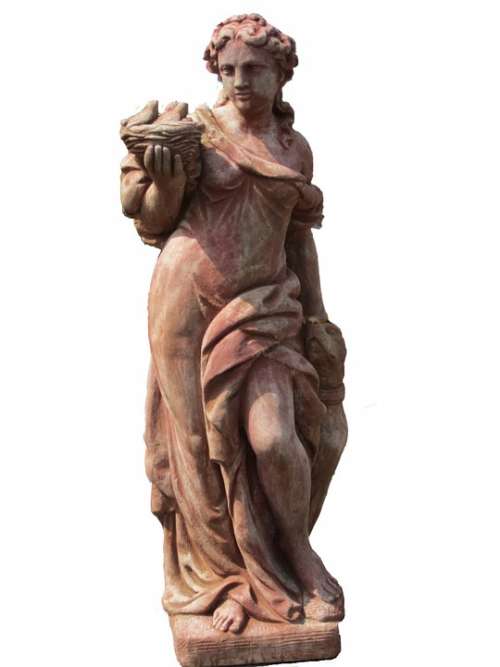 Statue Woman Garden Figurines Female Decorative