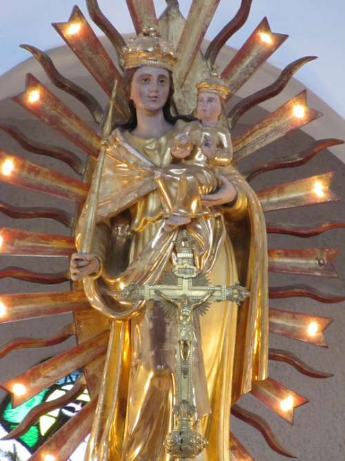 Statue Mary Christian Woman Madonna