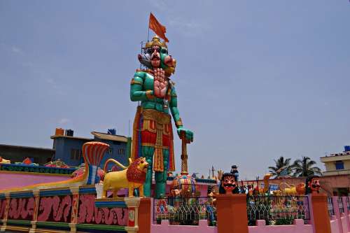 Statue Temple Hanuman Monkey-God