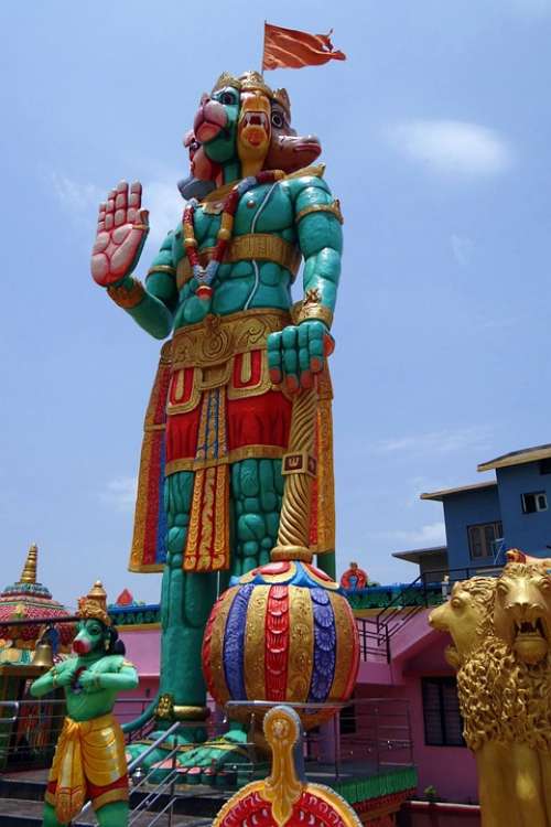 Statue Temple Hanuman Monkey-God