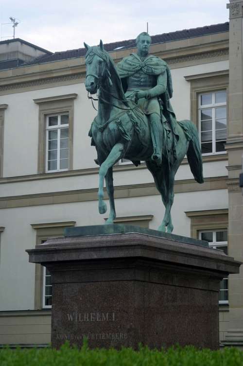 Statue King Wilhelm I Equestrian Statue Stuttgart