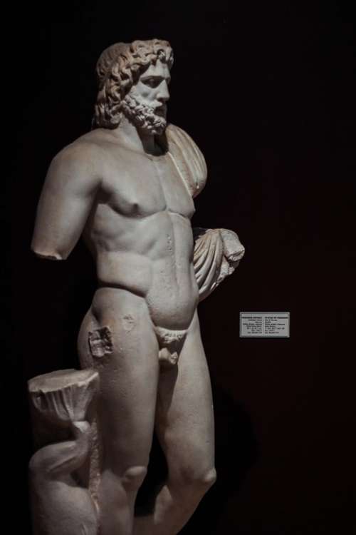 Statue Image Poseidon God Sea Mythology