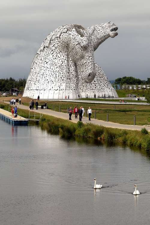 Statue Monument Steel Metal Horse Scotland