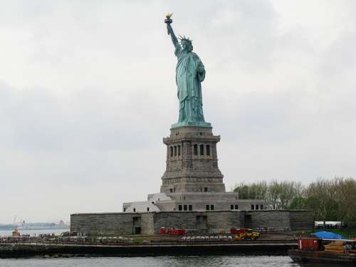 Statue Of Liberty New York Manhattan Harbor