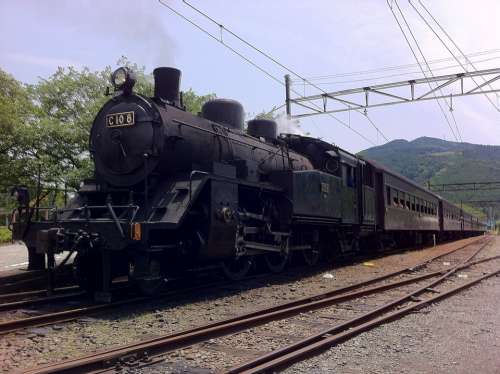 Steam Locomotive Train Japan Traffic