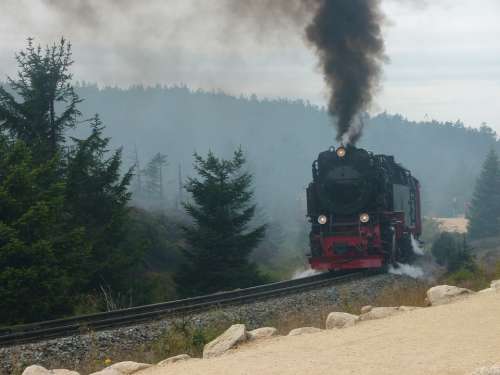 Steam Locomotive Railway Rails Resin