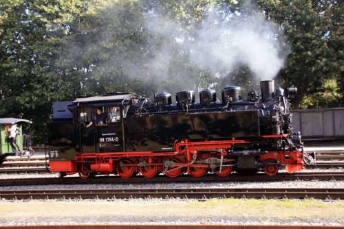 Steam Locomotive Rasender Roland Resin Railway