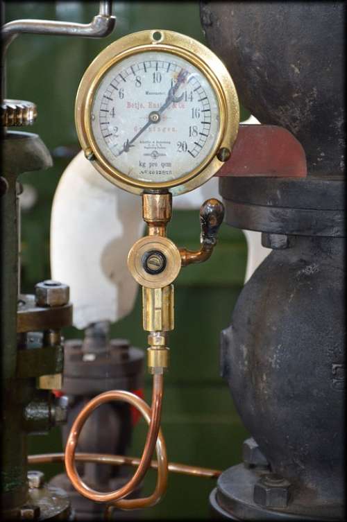 Steam Museum Pressure Gauge Pumping Station Parts