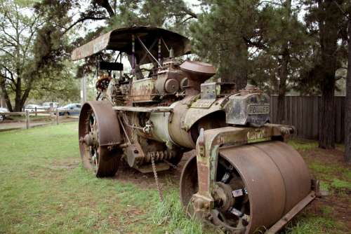 Steam Roller Old Machine Heavy Vintage Traction