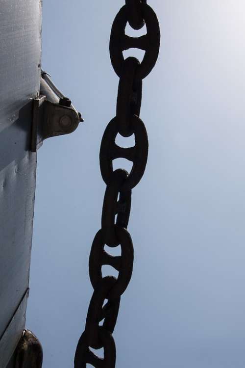 Steel Chain Steel Anchor Chain Ship Deck Puglia