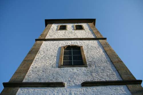 Steeple White View From The Bottom Architecture