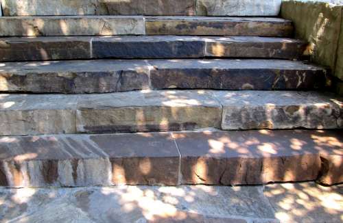 Steps Stairs Stone Rock Natural Garden
