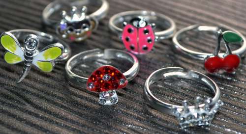 Sterling Silver Rings Jewelry Silver Crystal Rings