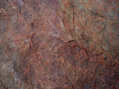 Stone Flat Red-Brown Textured Cracks Ridges