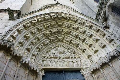 Stone Carving Doorway Arched Door Church Door