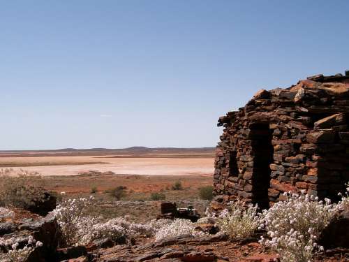 Stone House Desert Heat Salt Lake Outdoor Dry