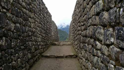 Stone Wall Inca Machu Picchu Pixar
