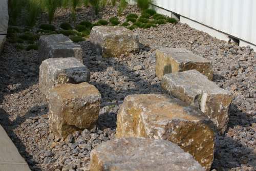 Stones Stone Blocks Rock Rock Bank Stone Bench