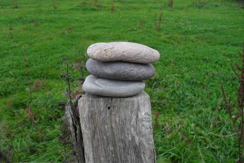 Stones Nature Coast Round Stack Meadow Fence Post