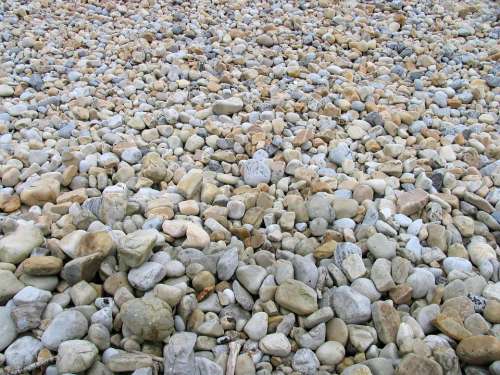 Stones Shingle Beach Boulders Empedrado