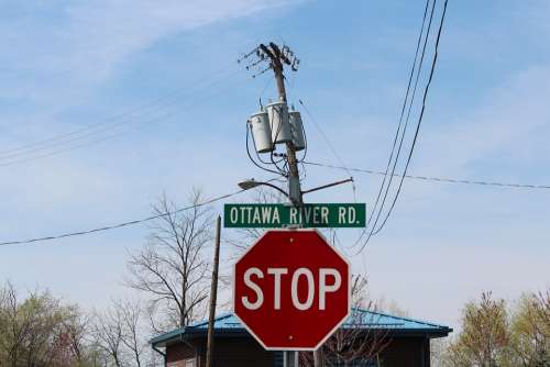 Stop Sign Usa Landline Street Sign Stop