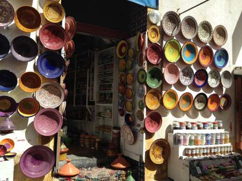 Store Plates Shop Color Pottery