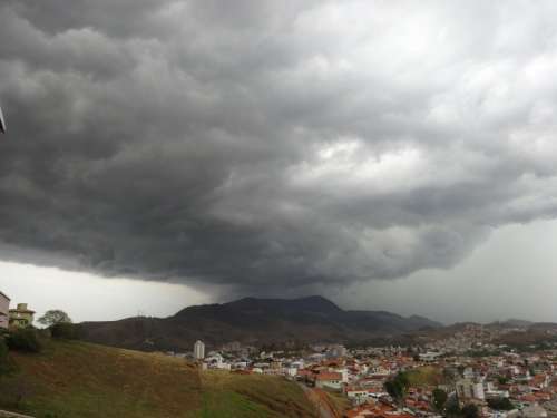 Storm Mountain Rain Itajubá Minas Brazil Cloud