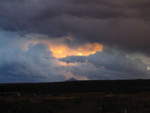 Storm Cloud Storm Clouds Clouds Dusk Sky