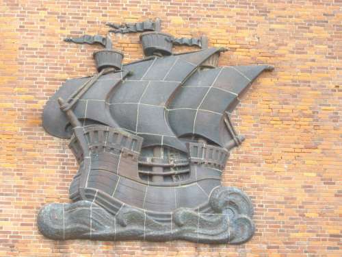 Stralsund Hanseatic League Ship Shield Symbol