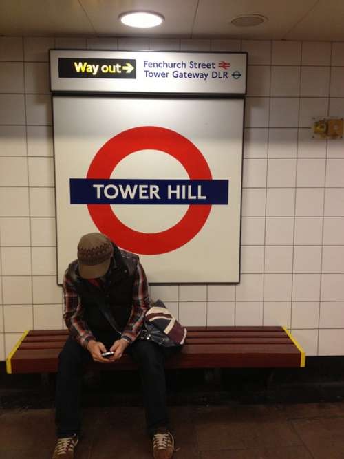 Stranger London Train Station Underground England