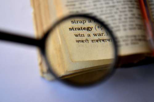 Strategy Dictionary Magnifier Magnifying Glass