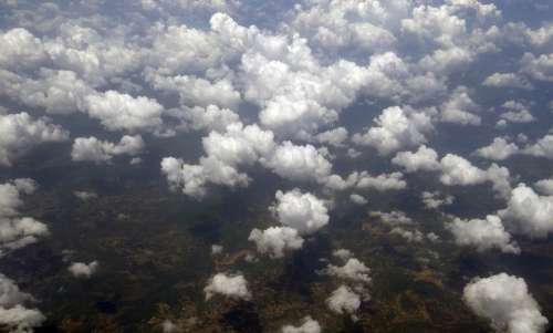 Stratocumulus Clouds Aerial View India