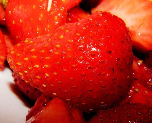 Strawberry Fruit Delicious Sweet Food Vitamins